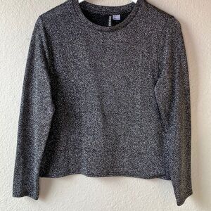 Divided H&M Long Sleeve Sparkly Top Size Small